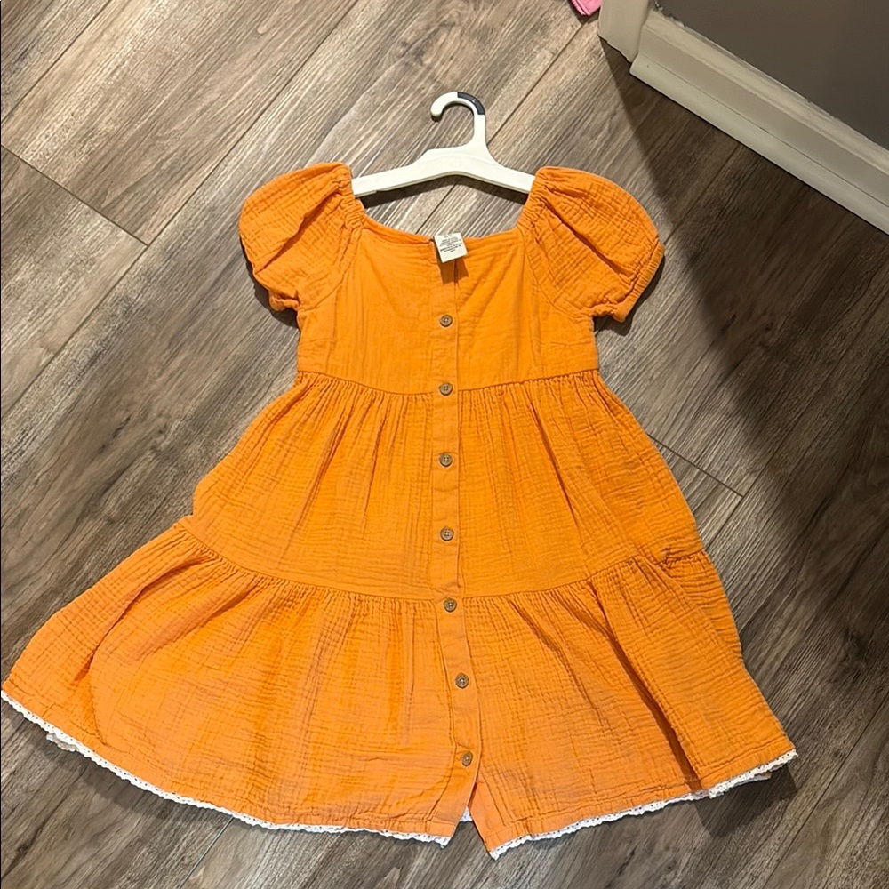 Orange rachel Zoe girls Dress